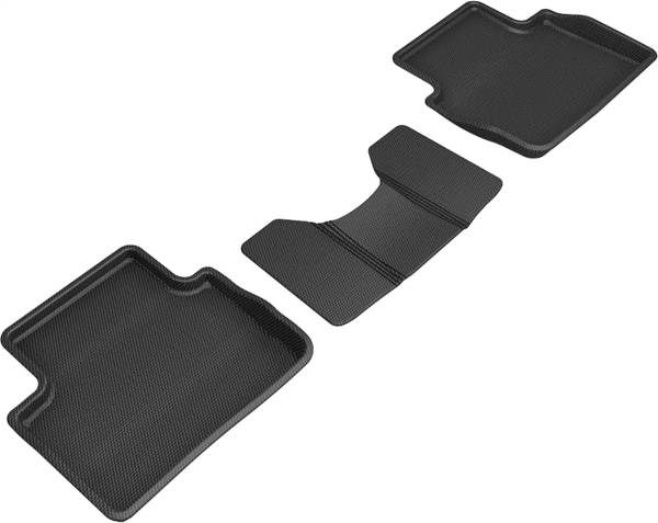 3D MAXpider - 3D MAXpider KAGU Floor Mat (BLACK) compatible with MAZDA MAZDA3/CX-30 2019-2024 - Second Row