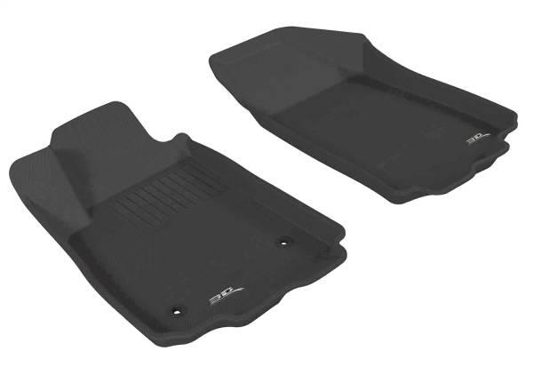 3D MAXpider - 3D MAXpider KAGU Floor Mat (BLACK) compatible with CHEVROLET SONIC 2012-2020 - Front Row