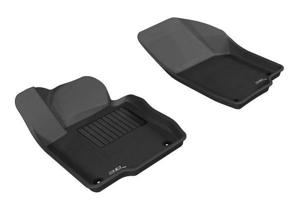 3D MAXpider - 3D MAXpider KAGU Floor Mat (BLACK) compatible with VOLKSWAGEN PASSAT 2012-2019 - Front Row