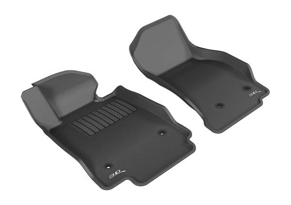 3D MAXpider - 3D MAXpider KAGU Floor Mat (BLACK) compatible with CADILLAC CTS 2014-2019 - Front Row