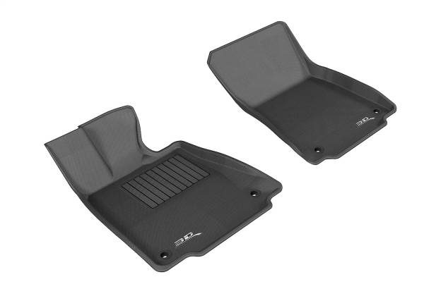 3D MAXpider - 3D MAXpider KAGU Floor Mat (BLACK) compatible with LEXUS IS / RC 2014-2024 - Front Row