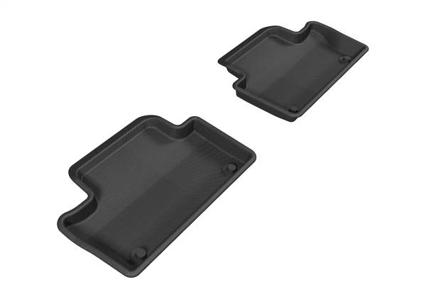 3D MAXpider - 3D MAXpider KAGU Floor Mat (BLACK) compatible with VOLVO XC60 2010-2017 - Second Row