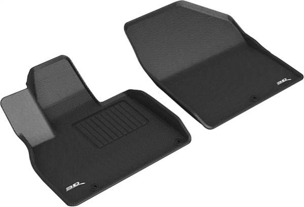 3D MAXpider - 3D MAXpider KAGU Floor Mat (BLACK) compatible with KIA TELLURIDE 2020-2024 - Front Row