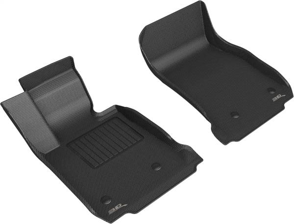 3D MAXpider - 3D MAXpider KAGU Floor Mat (BLACK) compatible with BMW 2 SERIES (F22) 2014-2021 - Front Row