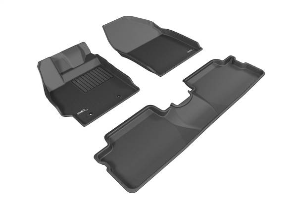 3D MAXpider - 3D MAXpider KAGU Floor Mat (BLACK) compatible with SCION XB 2013-2015 - Full Set
