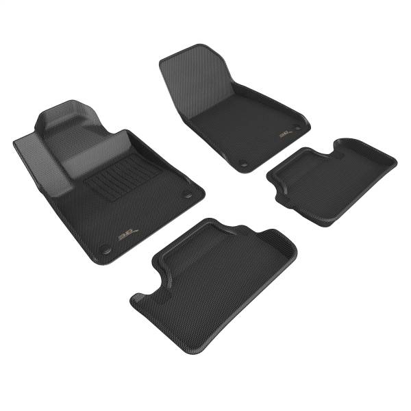 3D MAXpider - 3D MAXpider KAGU Floor Mat (BLACK) compatible with POLESTAR 2 2021-2024 - Full Set