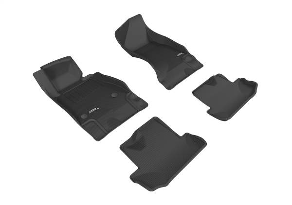 3D MAXpider - 3D MAXpider KAGU Floor Mat (BLACK) compatible with CHEVROLET CAMARO 2016-2024 - Full Set