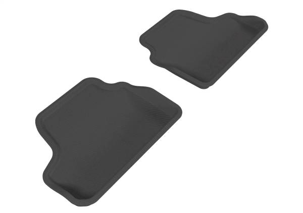 3D MAXpider - 3D MAXpider KAGU Floor Mat (BLACK) compatible with BMW 3 SERIES CONVERTIBLE (E93) RWD 2007-2013 - Second Row