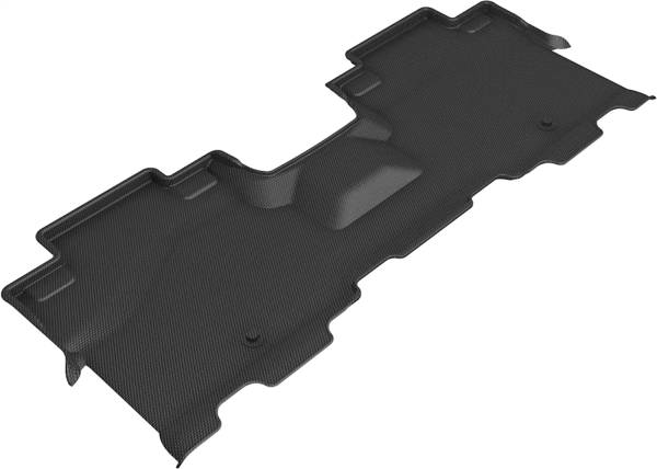 3D MAXpider - 3D MAXpider KAGU Floor Mat (BLACK) compatible with LINCOLN/FORD NAVIGATOR/EXPEDITION 2018-2024 - Second Row