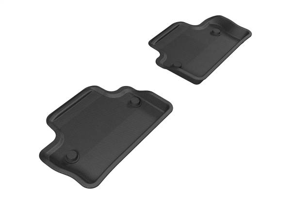3D MAXpider - 3D MAXpider KAGU Floor Mat (BLACK) compatible with VOLVO S60/V60 2011-2018 - Second Row