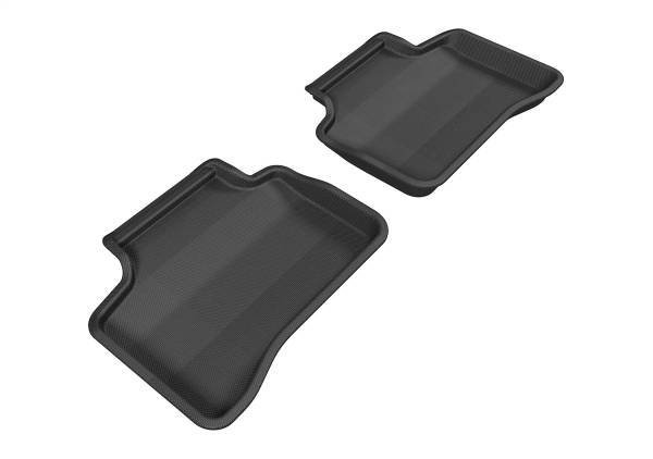 3D MAXpider - 3D MAXpider KAGU Floor Mat (BLACK) compatible with MERCEDES-BENZ GLK 350 (X204) 2010-2015 - Second Row