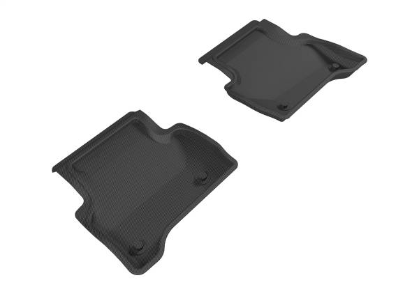 3D MAXpider - 3D MAXpider KAGU Floor Mat (BLACK) compatible with JAGUAR XE 2017-2020 - Second Row
