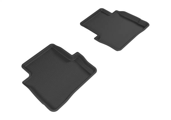 3D MAXpider - 3D MAXpider KAGU Floor Mat (BLACK) compatible with DODGE DART 2013-2016 - Second Row