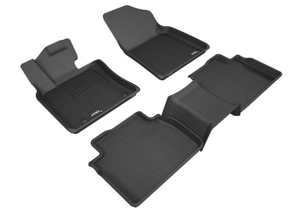 3D MAXpider - 3D MAXpider KAGU Floor Mat (BLACK) compatible with TOYOTA CAMRY 2018-2024 - Full Set