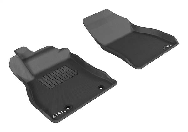 3D MAXpider - 3D MAXpider KAGU Floor Mat (BLACK) compatible with NISSAN JUKE 2011-2018 - Front Row