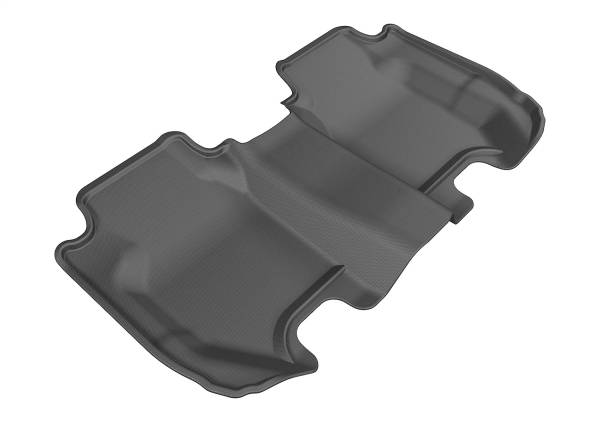 3D MAXpider - 3D MAXpider KAGU Floor Mat (BLACK) compatible with HONDA FIT 2015-2020 - Second Row