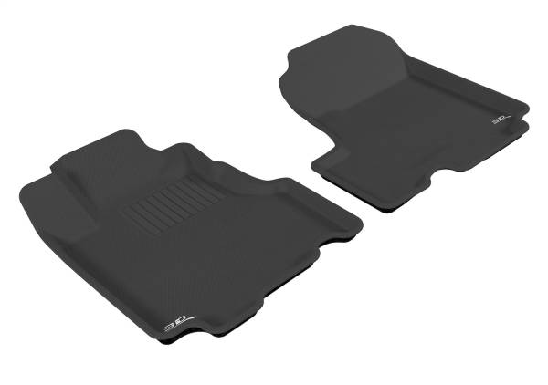 3D MAXpider - 3D MAXpider KAGU Floor Mat (BLACK) compatible with HONDA CR-V 2007-2011 - Front Row