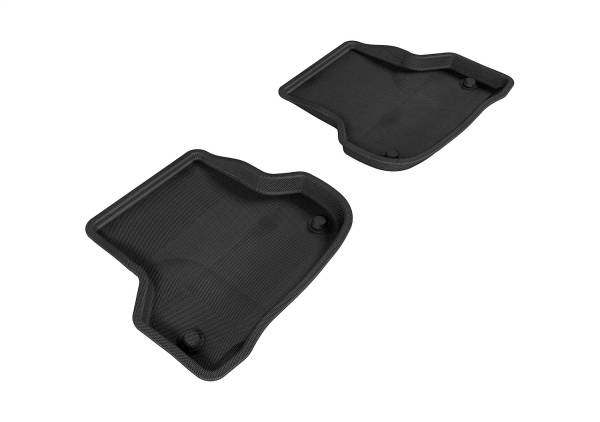 3D MAXpider - 3D MAXpider KAGU Floor Mat (BLACK) compatible with AUDI A3 (8PA) 2006-2013 - Second Row