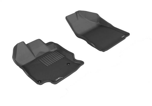 3D MAXpider - 3D MAXpider KAGU Floor Mat (BLACK) compatible with TOYOTA VENZA 2012-2012 - Front Row