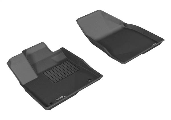 3D MAXpider - 3D MAXpider KAGU Floor Mat (BLACK) compatible with TOYOTA HIGHLANDER 2014-2019 - Front Row