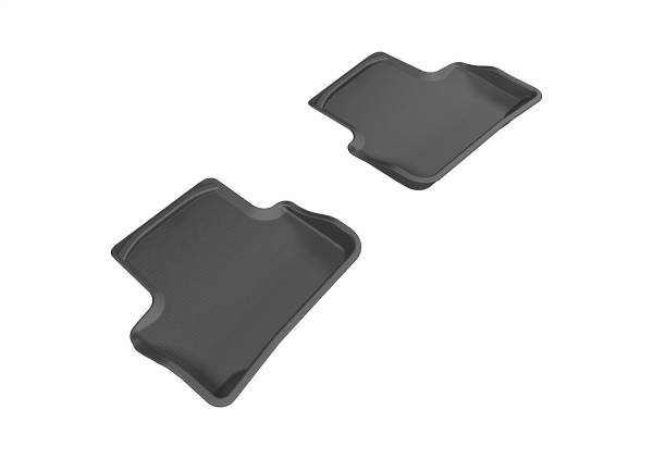 3D MAXpider - 3D MAXpider KAGU Floor Mat (BLACK) compatible with CHEVROLET COBALT 2005-2010 - Second Row