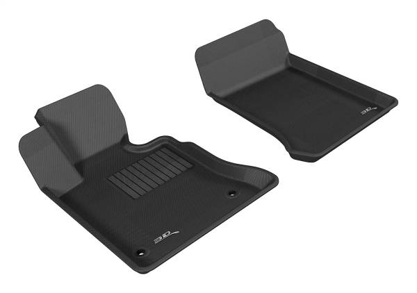 3D MAXpider - 3D MAXpider KAGU Floor Mat (BLACK) compatible with MERCEDES-BENZ GLK 350 (X204) 2010-2012 - Front Row