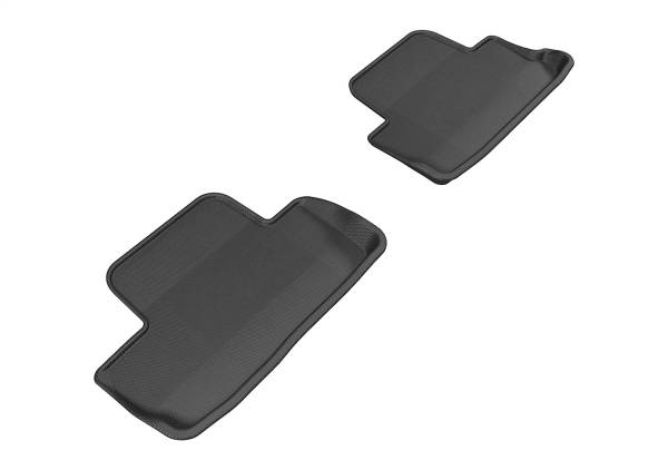 3D MAXpider - 3D MAXpider KAGU Floor Mat (BLACK) compatible with FORD MUSTANG 2005-2014 - Second Row