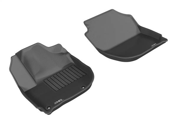 3D MAXpider - 3D MAXpider KAGU Floor Mat (BLACK) compatible with HONDA FIT/HR-V 2015-2022 - Front Row