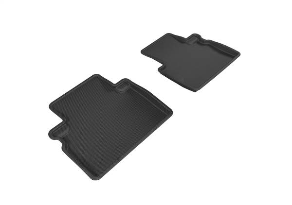 3D MAXpider - 3D MAXpider KAGU Floor Mat (BLACK) compatible with INFINITI QX50 2016-2017 - Second Row