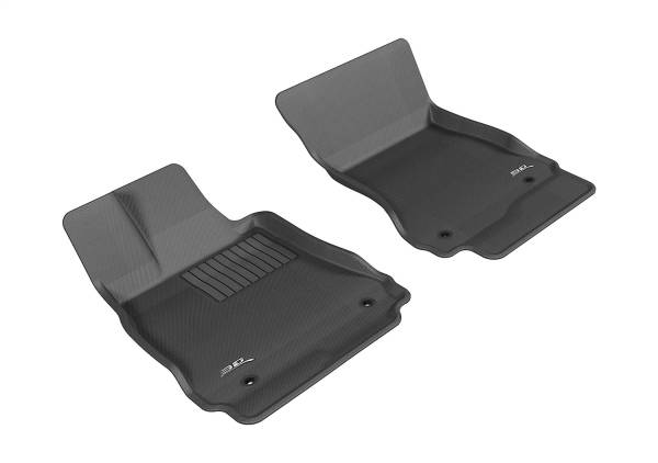 3D MAXpider - 3D MAXpider KAGU Floor Mat (BLACK) compatible with MERCEDES-BENZ S-CLASS/S65 AMG/S63 AMG 2007-2013 - Front Row