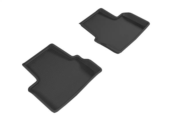 3D MAXpider - 3D MAXpider KAGU Floor Mat (BLACK) compatible with CHEVROLET VOLT 2016-2019 - Second Row