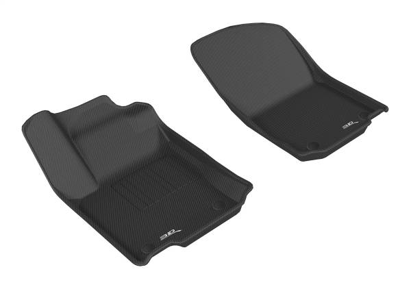 3D MAXpider - 3D MAXpider KAGU Floor Mat (BLACK) compatible with MERCEDES-BENZ GLE-CLASS SUV/COUPE/S COUPE 2016-2019 - Front Row