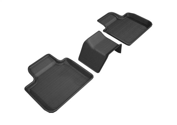 3D MAXpider - 3D MAXpider KAGU Floor Mat (BLACK) compatible with BMW 6 SERIES GT (G32) RWD 2018-2019 - Second Row