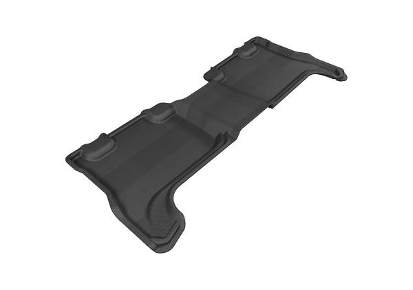 3D MAXpider - 3D MAXpider KAGU Floor Mat (BLACK) compatible with CHEVROLET/GMC COLORADO/CANYON CREW CAB 2004-2012 - Second Row