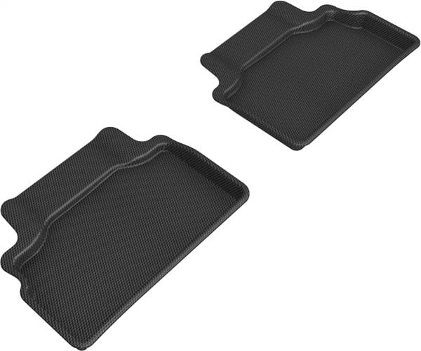 3D MAXpider - 3D MAXpider KAGU Floor Mat (BLACK) compatible with HYUNDAI GENESIS COUPE 2013-2016 - Second Row