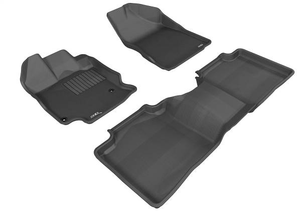 3D MAXpider - 3D MAXpider KAGU Floor Mat (BLACK) compatible with TOYOTA VENZA 2012-2012 - Full Set