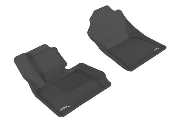 3D MAXpider - 3D MAXpider KAGU Floor Mat (BLACK) compatible with BMW X3 (F25)/X4 (F26) 2011-2018 - Front Row