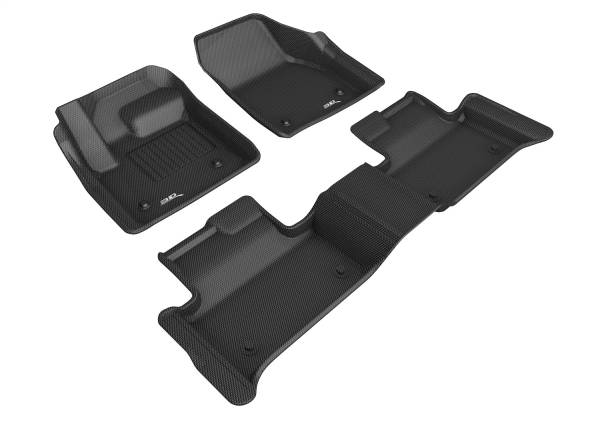 3D MAXpider - 3D MAXpider KAGU Floor Mat (BLACK) compatible with LAND ROVER RANGE ROVER EVOQUE 2020-2024 - Full Set