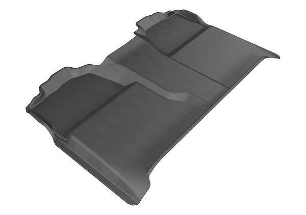 3D MAXpider - 3D MAXpider KAGU Floor Mat (BLACK) compatible with CHEVROLET/GMC SILVERADO CREW/SIERRA CREW CAB 2007-2013 - Second Row