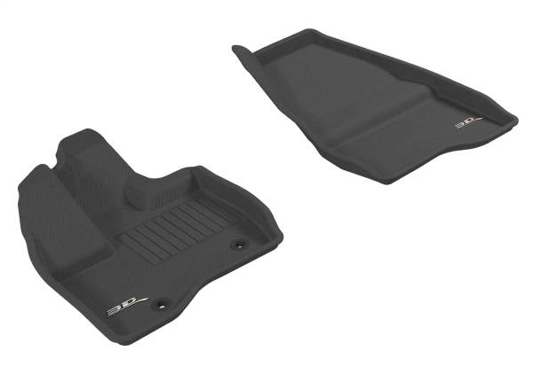 3D MAXpider - 3D MAXpider KAGU Floor Mat (BLACK) compatible with FORD EXPLORER 2011-2014 - Front Row