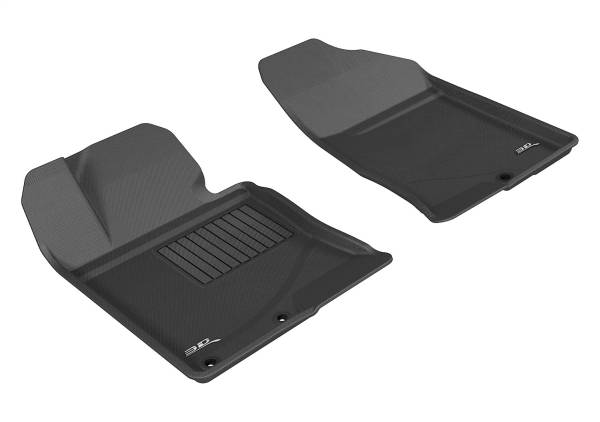 3D MAXpider - 3D MAXpider KAGU Floor Mat (BLACK) compatible with HYUNDAI SONATA/2015 SONATA HYBRID 2011-2015 - Front Row