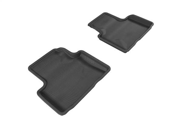 3D MAXpider - 3D MAXpider KAGU Floor Mat (BLACK) compatible with INFINITI Q40/G35/37 SEDAN 2007-2015 - Second Row
