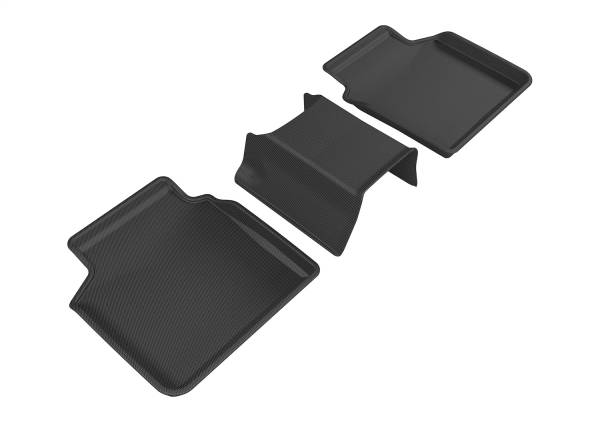 3D MAXpider - 3D MAXpider KAGU Floor Mat (BLACK) compatible with BMW 7 SERIES (G11) RWD 2016-2022 - Second Row