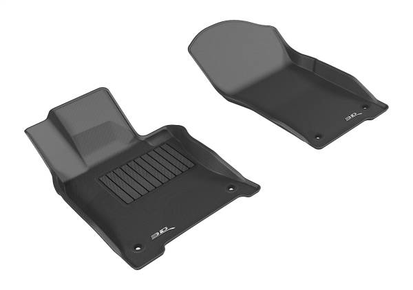 3D MAXpider - 3D MAXpider KAGU Floor Mat (BLACK) compatible with INFINITI Q50 2014-2017 - Front Row