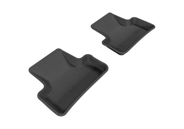 3D MAXpider - 3D MAXpider KAGU Floor Mat (BLACK) compatible with AUDI Q5 (8R)/SQ5 (8R) 2009-2017 - Second Row
