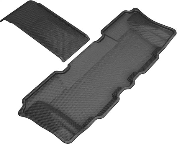 3D MAXpider - 3D MAXpider KAGU Floor Mat (BLACK) compatible with HYUNDAI SANTA FE/SANTA FE XL 2013-2019 - Third Row