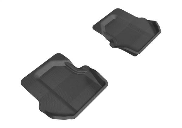3D MAXpider - 3D MAXpider KAGU Floor Mat (BLACK) compatible with PORSCHE 913 CARRERA/CNVRTBLE (NO BOSE) 2005-2012 - Second Row