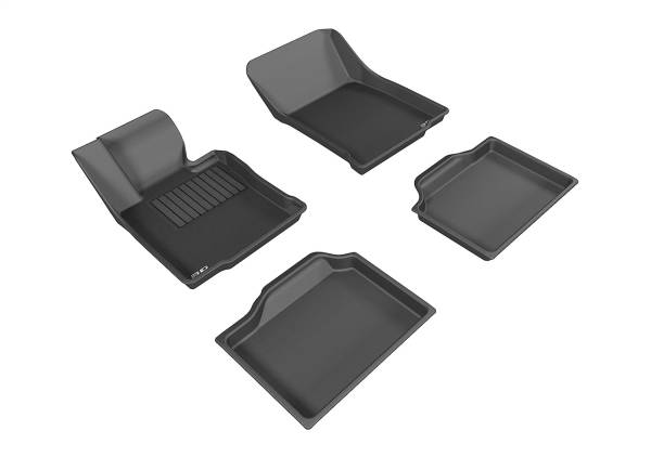 3D MAXpider - 3D MAXpider KAGU Floor Mat (BLACK) compatible with MINI COUNTRYMAN/S/JCW (R60) 2014-2016 - Full Set