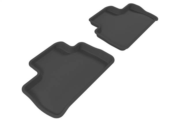 3D MAXpider - 3D MAXpider KAGU Floor Mat (BLACK) compatible with LAND ROVER LR2 2007-2014 - Second Row
