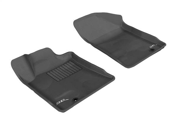 3D MAXpider - 3D MAXpider KAGU Floor Mat (BLACK) compatible with NISSAN MAXIMA 2009-2014 - Front Row